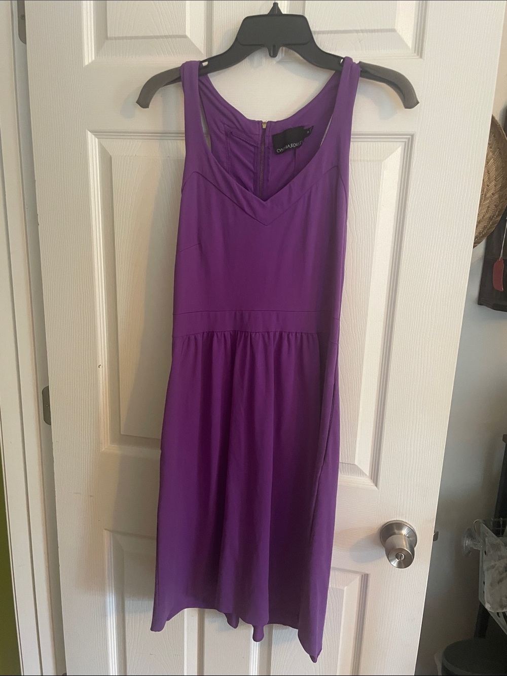 Cynthia Rowley purple dress with pockets - Picture 1 of 3